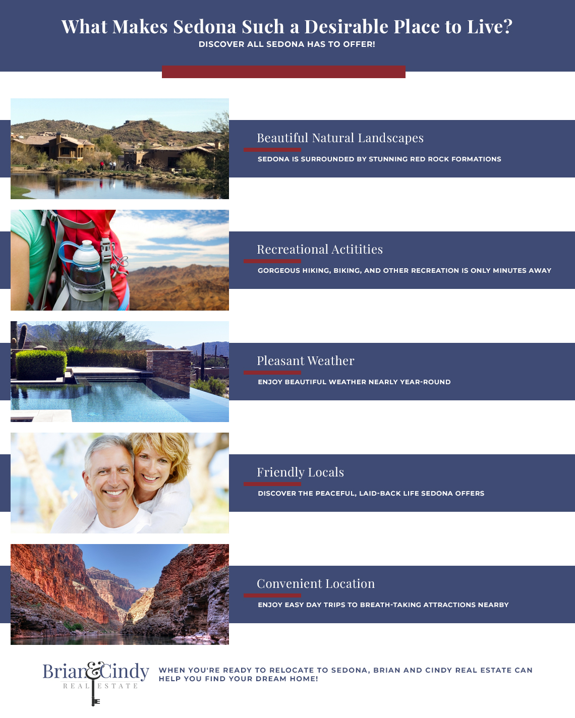 What makes Sedona suck a desirable place to live? infographic